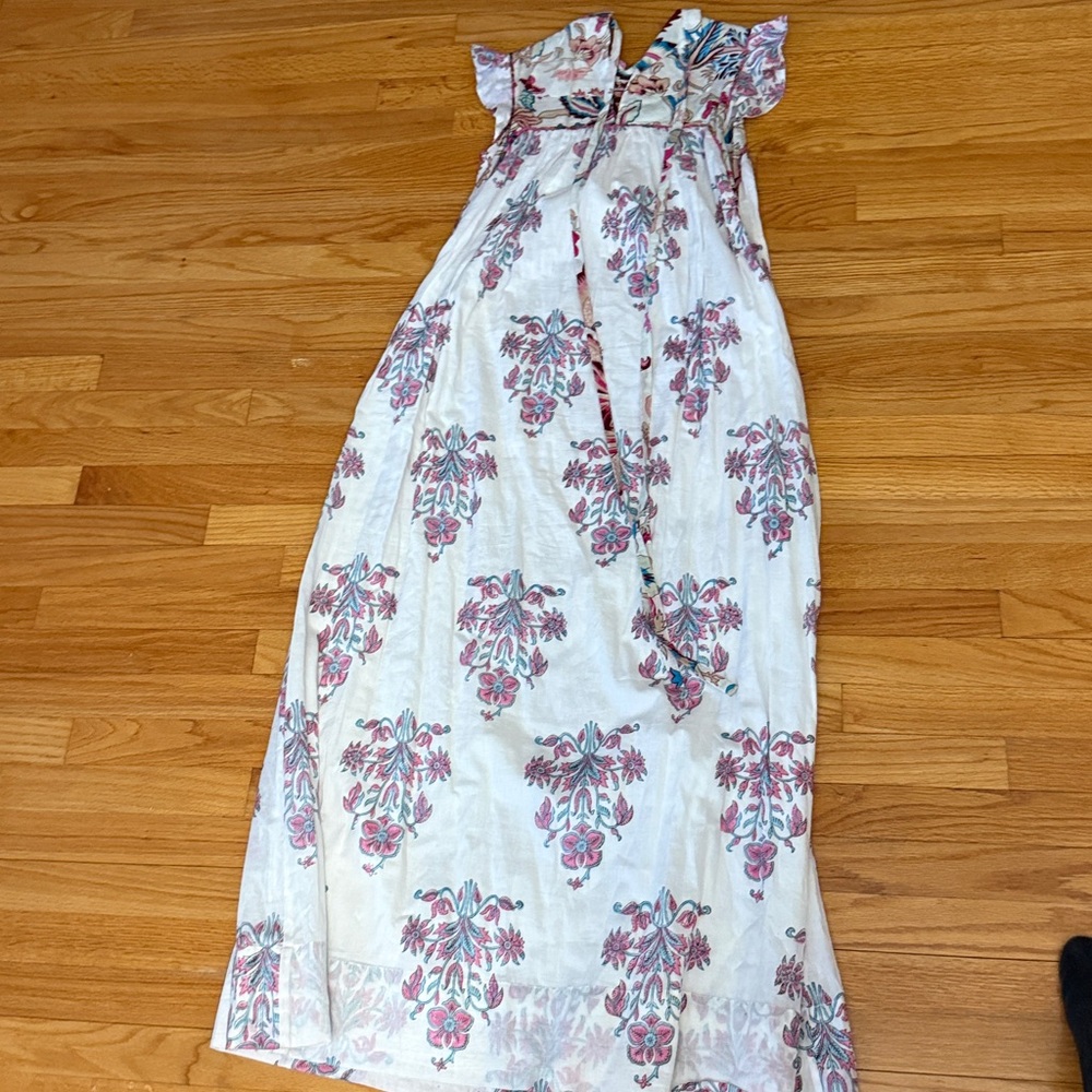 Alix of Bohemia Gia Contessa Dress | White Multi Print Maxi S - Picture 6 of 7